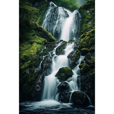Painting Canvas of Waterfall